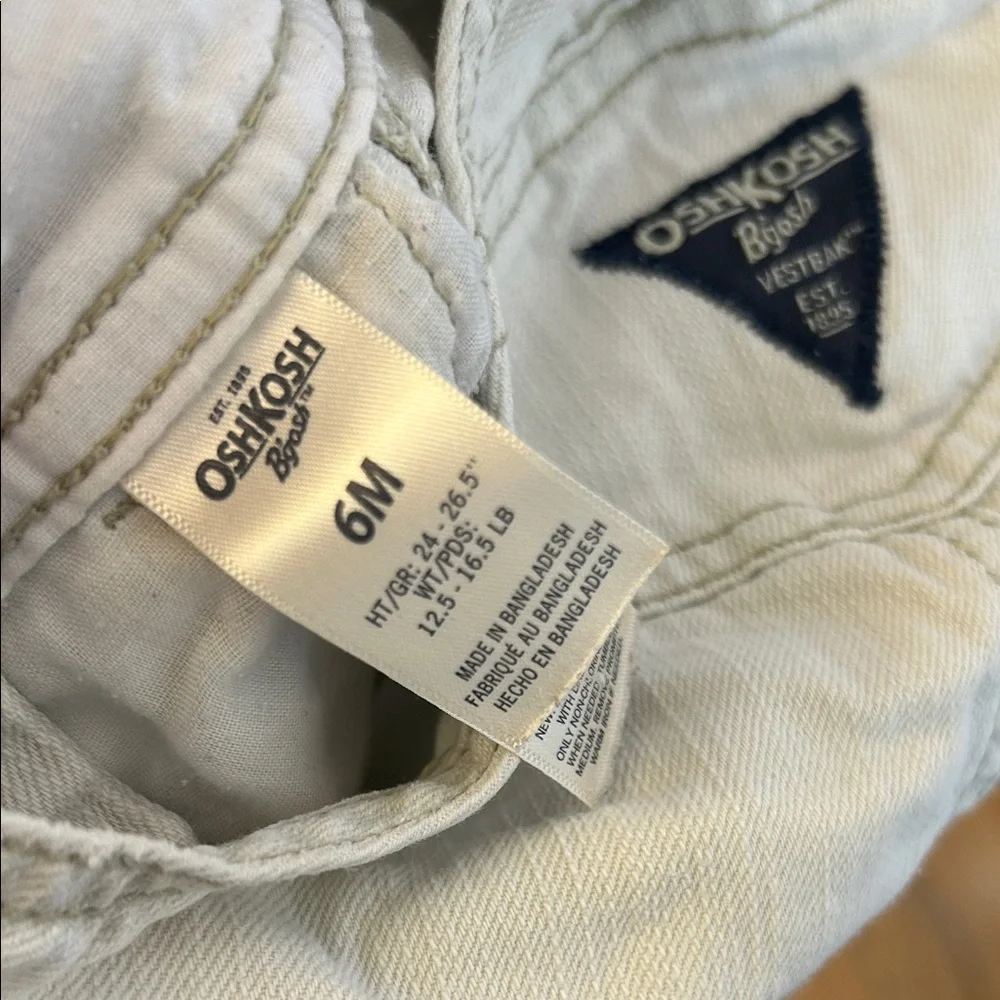 OshKosh B'gosh Denim Overalls 6 Months